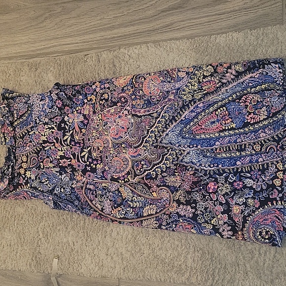 Talbots Petites Paisley Print Shift Dress, Size 6p. - Picture 5 of 5